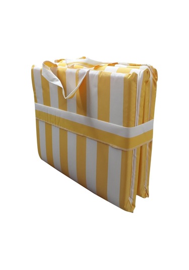 Mirzade Plaj Minderi Çanta Katlanır Su Geçirmez-sarı/krem Diğer