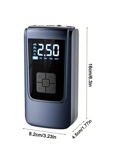 Dashanshop Kablosuz Portatif Hava Kompresörü 150psı Usb Şarjlı Bisiklet Araç Lastik İnflator