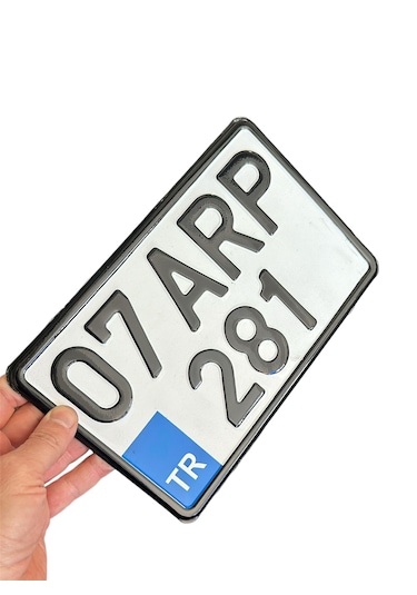 Motor Plakası, Dekor Plaka 15x25 Cm