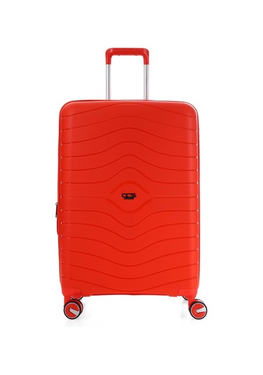 Ççs 5242 Polipropilen Körüklü Orta Boy Valiz-turuncu Turuncu