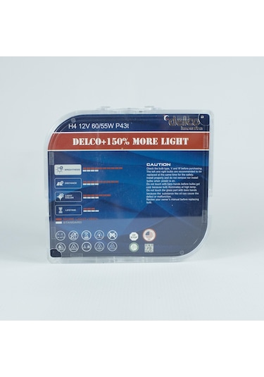 Delco U.s.a H4 X-treme Vision +%150 Fazla Işık Far Ampulü 12 Volt