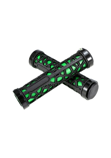 Bisiklet Gidon Tutacakları Kaymaz Kauçuk Gidon Ucu Tutacakları Yeşil