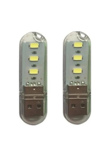Beyaz 2 Adet Led Mini Usb Gece Lambası Taşınabilir U-disk Lambası 3led Okuma Lambaları R Kitap Işıkları Dc5v Gece Lambası 56853523 Beyaz