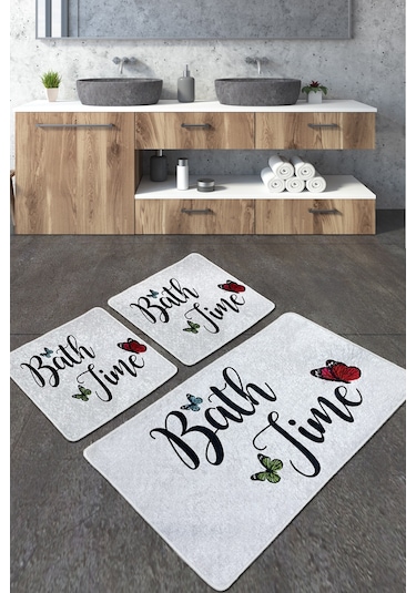 Amalfi Banyo Halısı Djt 3 Lü Set Çok Renkli