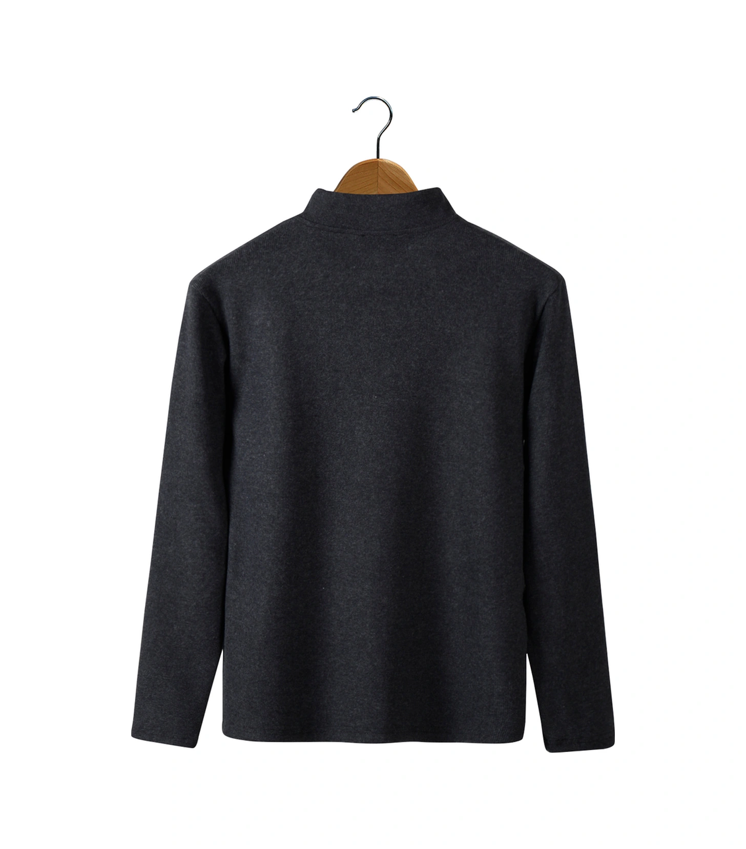 Veaven Erkek Antrasit Yarım Fermuarlı Basic Düz Sweatshirt Antrasit