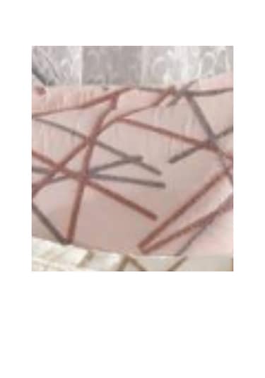 Zen Kabartma Panç Nakış Yatak Örtüsü Çift Kişilik Pudra