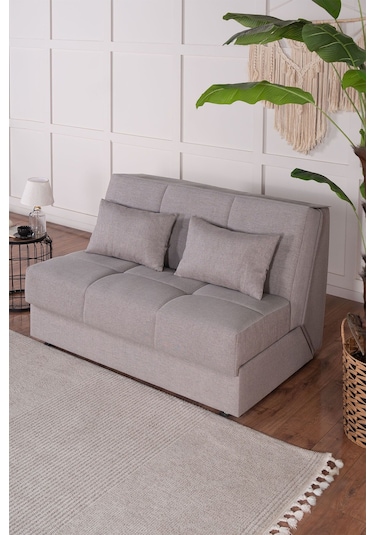 Kilim Mobilya Robin Iki Kişilik Yatak Olabilen Koltuk Açık Kahverengi Açık Kahverengi