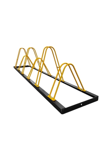 Bisiklet Parkı, Park Yeri Altılı Eko Çift Yönlü 40x225 cm-3239 Sarı - Siyah