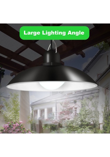 Neevoyu Güneş Enerjili Led Avize, Dışarı/içeri Kullanım, Tek Kafa, Uzaktan Kumandalı, Isınak Işık, Ip65 Su Geçirmez, 30w 500lm Sıcak Beyaz