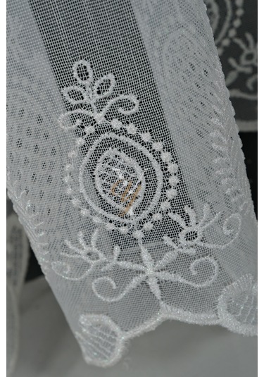 2415 Etek Tül Perde V-fikse Ekru