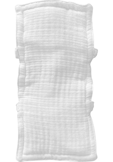 Pamuk Muslin Bebek Emzirme Yastığı Ter Emici Kol Yastığı Beyaz