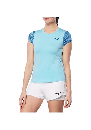 Charge Printed Tee Kadın Tişört Mavi