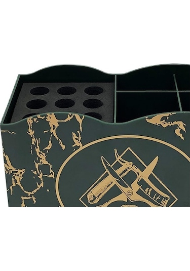 Novahub Beyaz Kuaförlük Alet Organizatörü, Çıkarılabilir Saç Klipleri Saklama Kutusu, Makas İçin Kuaför Seti 20 x 12 CM