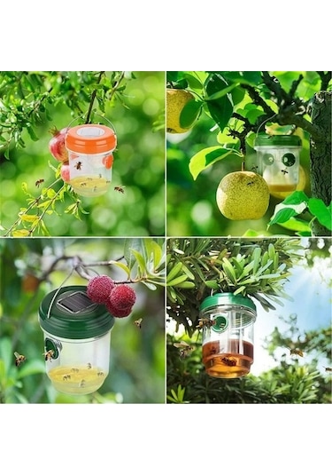 Tongxida Güneş Enerjili Dış Mekan Arey Akıllı Tuzağa, Bahçe Çim Alanı İçin Ip44 Su Geçirmez, 3'lü Paket Turuncu