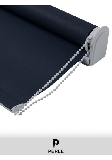 Br Perle Home Lacivert Rengi Düz Mekanize Stor Perde Yüksek Kalite Metropol Serisi Lacivert