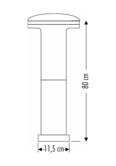 Cata Napoli Dekoratif Bahçe Aydınlatma Armatürü Ct-7018