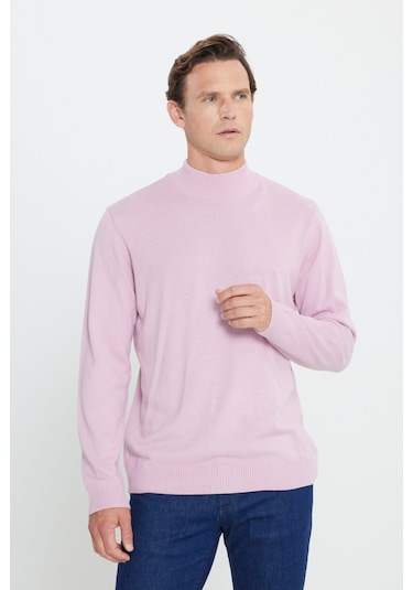 AC&Co / Altınyıldız Classics Erkek Gul Kurusu Tüylenme Yapmayan Anti-pilling Standart Fit Normal Kesim Yarım Balıkçı Yaka Triko Kazak Gülkurusu AC&Co / Altınyıldız Classics Erkek Gul Kurusu Tüylenme Yapmayan Anti-pilling Standart Fit Normal Kesim Yarım Balıkçı Yaka Triko Kazak Gülkurusu