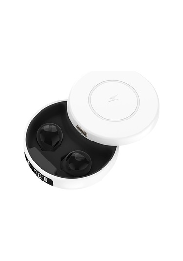 X6ws Mini Gürültü Azaltma Dijital Ekran Tws Kablosuz Bluetooth Kulaklık Siyah