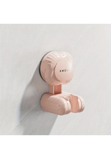 Chuangyinshop Pembe Deliksiz Duvara Monte Banyo Duş Başlığı Askısı Ayarlanabilir Pembe