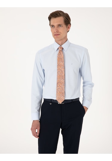Pierre Cardin Erkek Açık Mavi Gömlek Basic 50316742-vr003 Açik Mavi