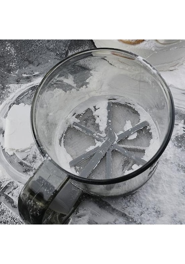 250ml Plastik Bardak Un Eleği İnce Örgü Çok Fonksiyonlu Kompakt Boyutlu Un Diğer