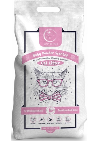 Sophresh Bs250 Bebek Pudrası Kedi Kumu Cat Litter 10 L