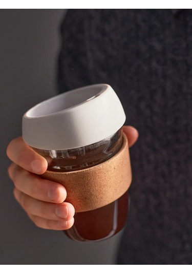 Smart Solutions Kapaklı Kahve Bardağı 350 Ml Cozy Cup 303374772 Beyaz