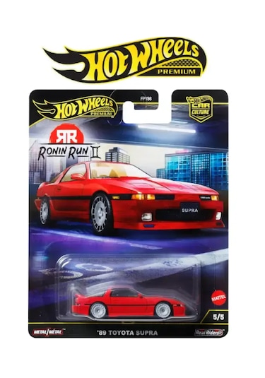 Hot Wheels Premium Car Culture Ronin Run '89 Toyota Supra Kırmızı