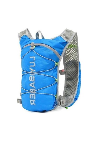 Funtree Fonksiyonel Naylon Koşu Sırt Çantası - Sıvı Alımı, Bisiklet Çantası Gök Mavisi Mavi Mavi