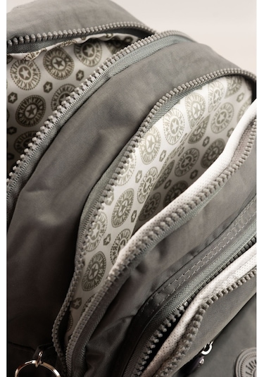 Krinkıl / Klinkır Su Geçirmez Ithal Kumaş Çok Gözlü Günlük Küçük Kadın Sırt Çantası Gri 8317 Gri