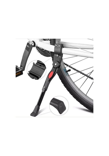 Bisiklet Ayarlı Arka Sehpa Ayak 24/26 Jant Alüminyum Z-20 Siyah