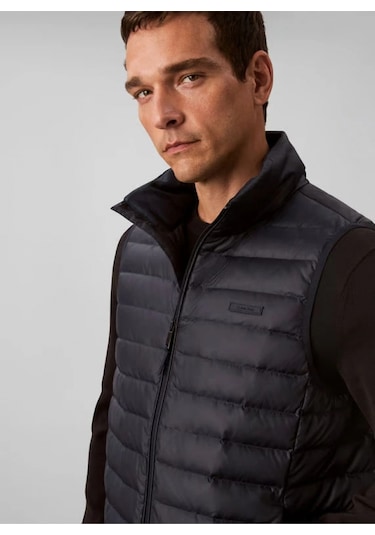 Calvin Klein Kolsuz Hafif Naylon Şişme Erkek Yelek Lv04lc509g-cef Mavi