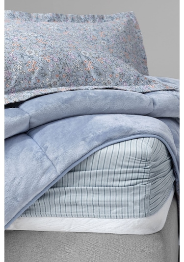 Yataş Bedding Piante Triola Tek Kişilik Set - Mavi