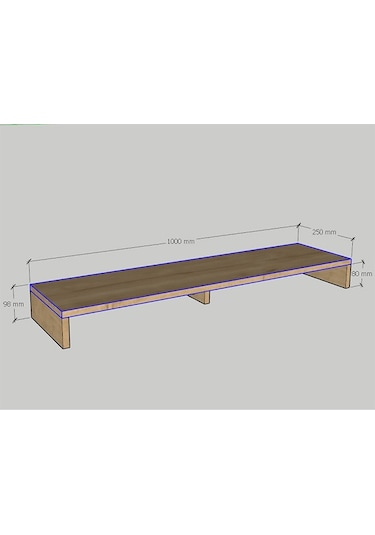Emkawood Carry Monitör Yükseltici Saunbar Standı
