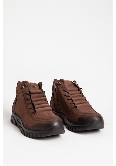 Hammer Jack Erkek Comfort Yarım Bilek Casual Bot Gerçek Deri Hj 18810m Nubuk Kahve Null