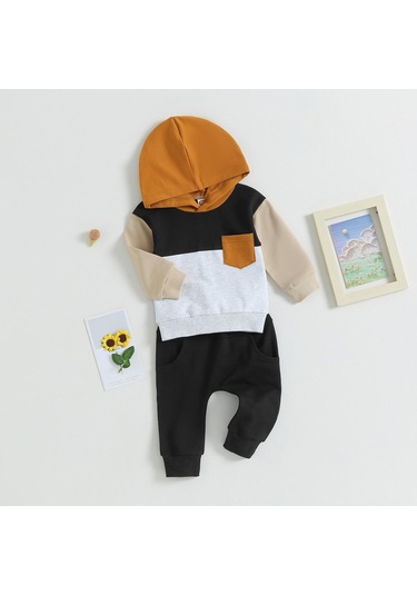 Siyah Yürümeye Başlayan Erkek Bebek Giysileri 3 6 9 12 18 Ay 2t 3t Renk Bloğu Hoodie Pantolon Seti Güz Kış Kıyafet Giyim 2 - 3 Yaş Siyah Siyah Yürümeye Başlayan Erkek Bebek Giysileri 3 6 9 12 18 Ay 2t 3t Renk Bloğu Hoodie Pantolon Seti Güz Kış Kıyafet Giyim 2 - 3 Yaş Siyah