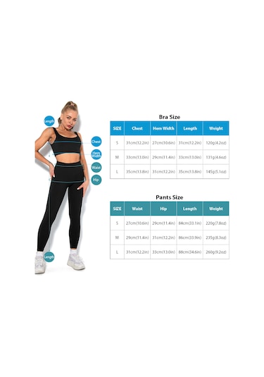 Yunboo Kadınlar İçin Nefes Alabilen Esnek Yoga Takımı - Sporcu Sütyen Ve Tayt Seti Gri