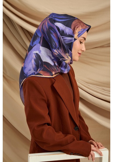 Silk Home Twill İpek Eşarp 11480-84 Lacivert, Pembe, Saks, Krem, Bordo