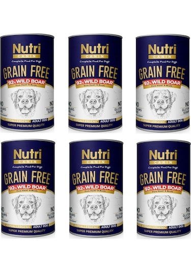Nutri Canin Tahılsız Yaban Domuzlu Köpek Konserve 6 x 400 G