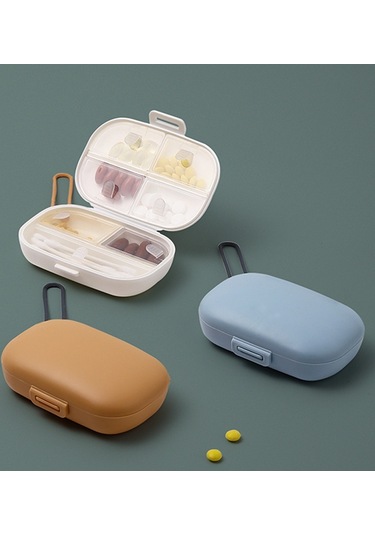 7 Bölmeli İlaç Kutusu - Beyaz