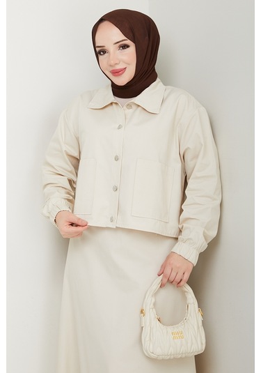 Cerza Ceket Etek İkili Takım 1534 - Bej Bej