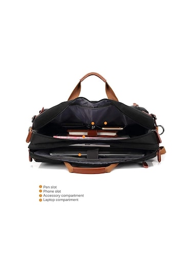 Coolbell CB-5005 2'si 1 Arada 17,3" Laptop Sırt ve Omuz Çantası-Lacivert