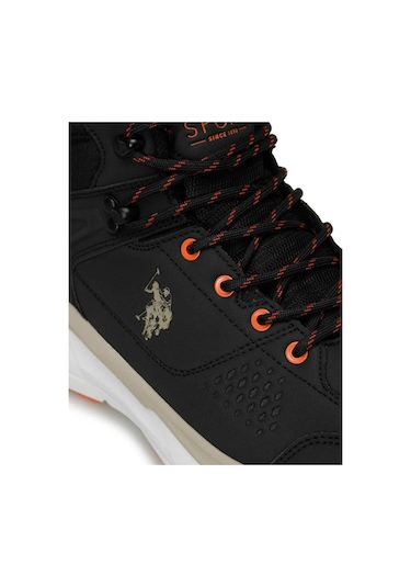 U.s. Polo Assn. Henry 4pr Erkek Siyah-kum Waterproof Bot Siyah