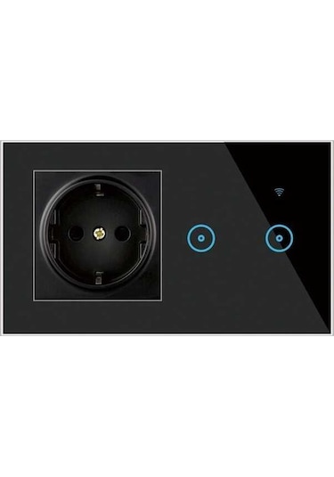 Pazly Wi-fi Priz - Dokunmatik, Google Asistan, 2'li Grup, Uzaktan Kontrol, Akıllı Anahtarlı Priz Diğer