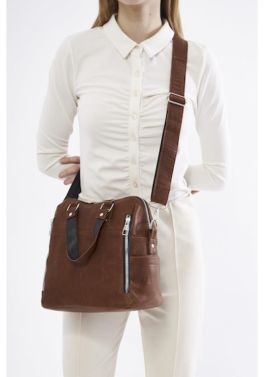 Derinss Leather Derinss Dkb0049 Hakiki Deri Kadın Taba El Ve Omuz Çantası 001