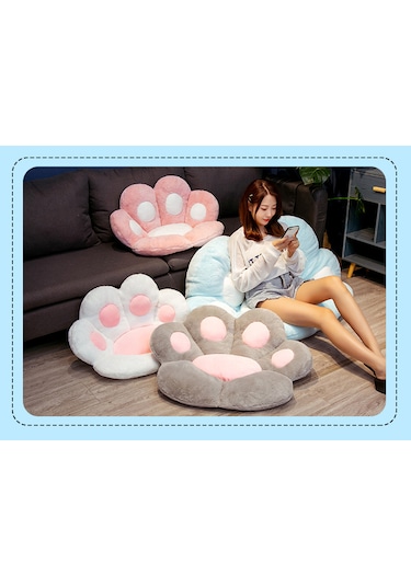 Ebedi Şans Ayı Pençesi Yarı Kapalı Koltuk Minderi Minder-pembe 10