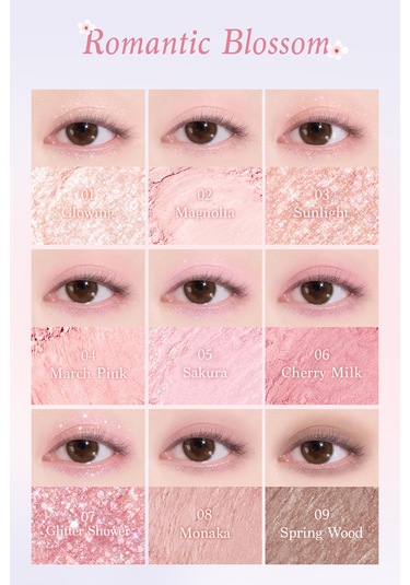Dasique Mat Ve Işıltılı Renk Seçenekleri Sunan Far Paleti Shadow Palette Romantic Blossom Romantic Blossom