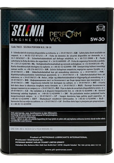Petronas Selenia 5W-30 Tam Sentetik Motor Yağı 3.2 L