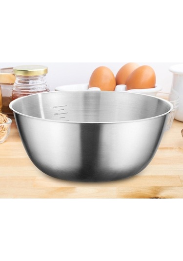 Bosphorusboutique02 Suntek Paslanmaz Çelik 20cm Karıştırma Kabı - Gıda Kullanımı İçin Gümüş Diğer