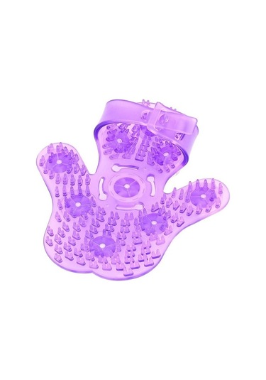 Palm 9 Toplar Vücut Masaj Masaj Eldiveni El Stres Mavi Yvaruj Mor